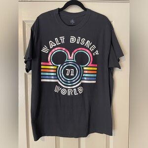 Walt Disney World Black w/Neon Retro Crewneck T-Shirt